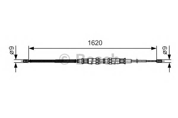 BOSCH 1 987 482 129 Трос, стояночная тормозная