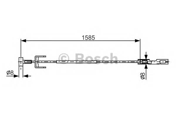 BOSCH 1 987 482 145 Трос, стояночная тормозная