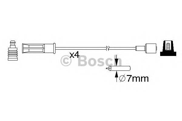 BOSCH 0 986 357 184 Комплект проводов зажигания