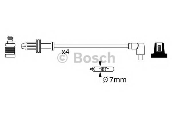 BOSCH 0 986 357 240 Комплект проводов зажигания