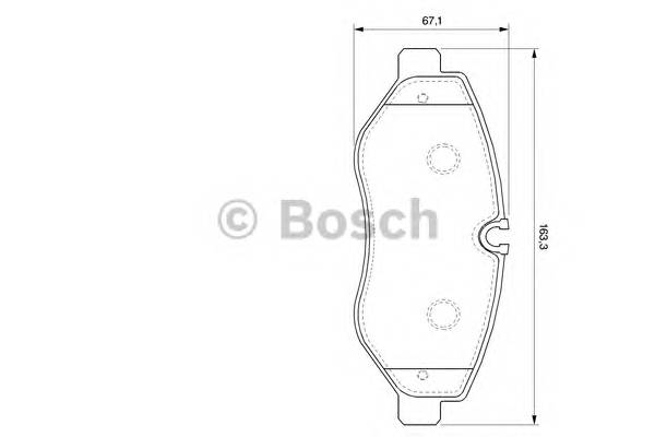 BOSCH 0 986 494 121 Комплект тормозных колодок,