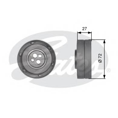 GATES T41217 Натяжной ролик, ремень