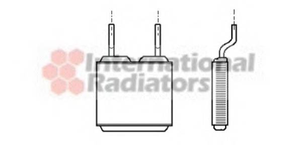 VAN WEZEL 37006197 Теплообменник, отопление салона