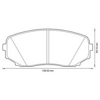 JURID 572640J Комплект гальмівних колодок,