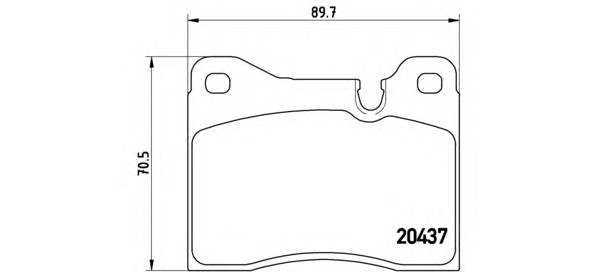 BREMBO P 06 002 Комплект гальмівних колодок,