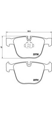 BREMBO P 06 026 Комплект гальмівних колодок,