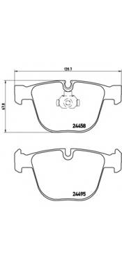 BREMBO P 06 050 Комплект гальмівних колодок,