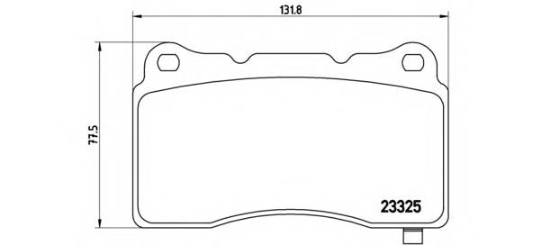 BREMBO P 09 004 Комплект тормозных колодок,