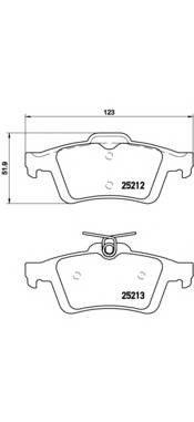 BREMBO P 24 148 Комплект тормозных колодок,