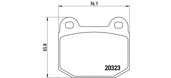 BREMBO P 59 025 Комплект гальмівних колодок,