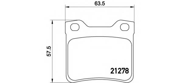 BREMBO P 61 058 Комплект тормозных колодок,