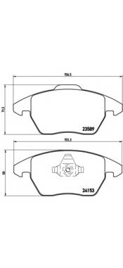 BREMBO P 61 076 Комплект тормозных колодок,