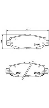 BREMBO P 83 038 Комплект гальмівних колодок,