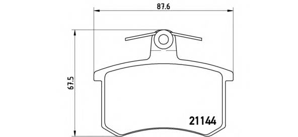 BREMBO P 85 013 Комплект тормозных колодок,