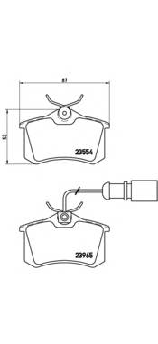 BREMBO P 85 058 Комплект гальмівних колодок,