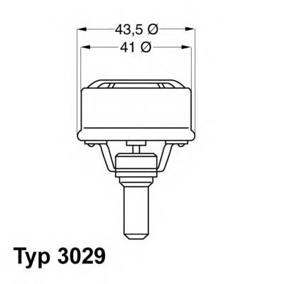 WAHLER 3029.86 Термостат, охлаждающая жидкость