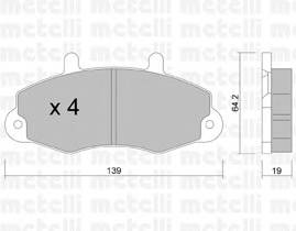 METELLI 22-0194-0 Комплект тормозных колодок,