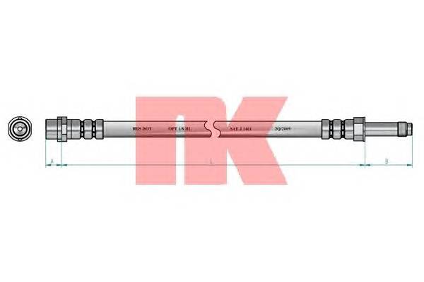 NK 8547134 Тормозной шланг