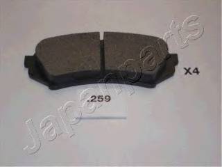 JAPANPARTS PP-259AF Комплект гальмівних колодок,