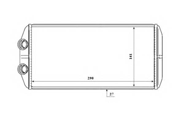 NRF 54210 Теплообменник, отопление салона