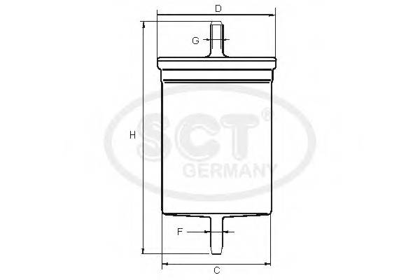 SCT Germany ST 342 Паливний фільтр