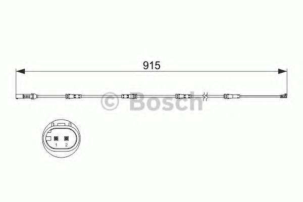 BOSCH 1 987 473 509 Сигнализатор, износ тормозных