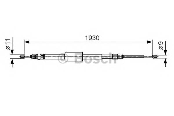 BOSCH 1 987 482 011 Трос, стоянкова гальмівна