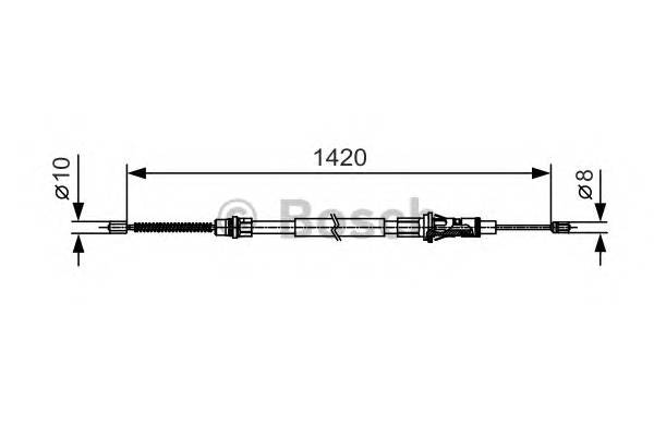 BOSCH 1 987 482 013 Трос, стоянкова гальмівна