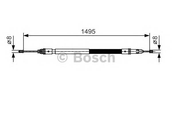 BOSCH 1 987 482 118 Трос, стоянкова гальмівна