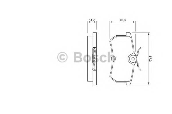 BOSCH 0 986 424 472 Комплект гальмівних колодок,