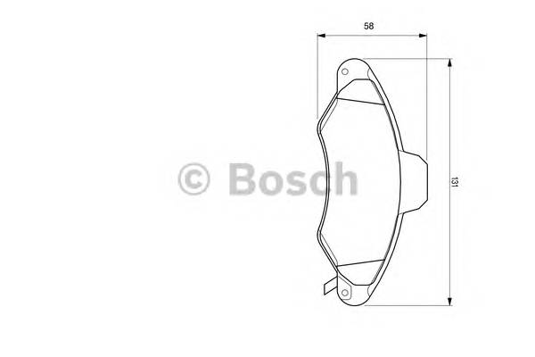 BOSCH 0 986 424 644 Комплект гальмівних колодок,