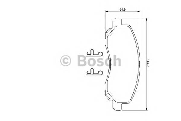 BOSCH 0 986 424 716 Комплект гальмівних колодок,