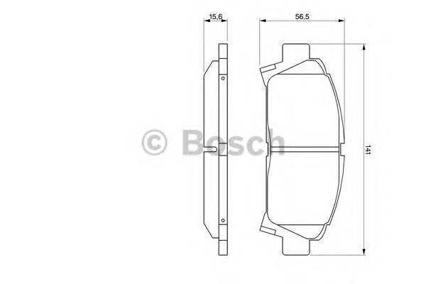 BOSCH 0 986 424 799 Комплект гальмівних колодок,