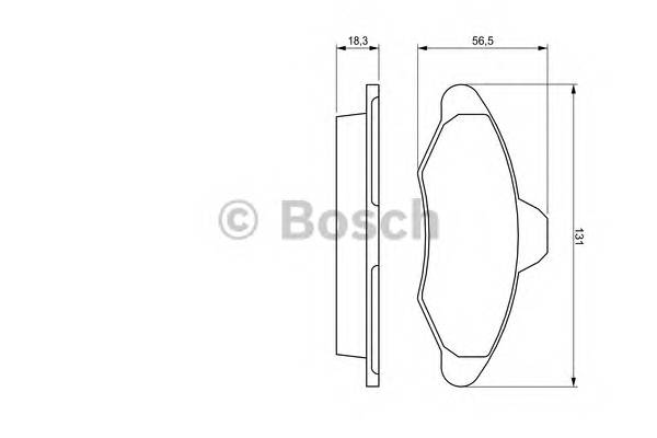 BOSCH 0 986 460 949 Комплект гальмівних колодок,