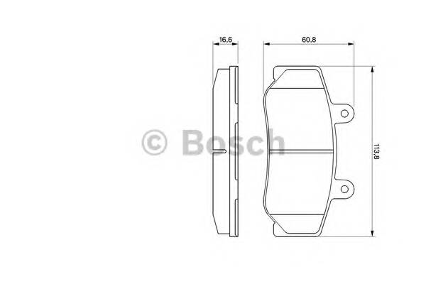 BOSCH 0 986 460 961 Комплект тормозных колодок,