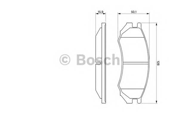 BOSCH 0 986 460 981 Комплект гальмівних колодок,