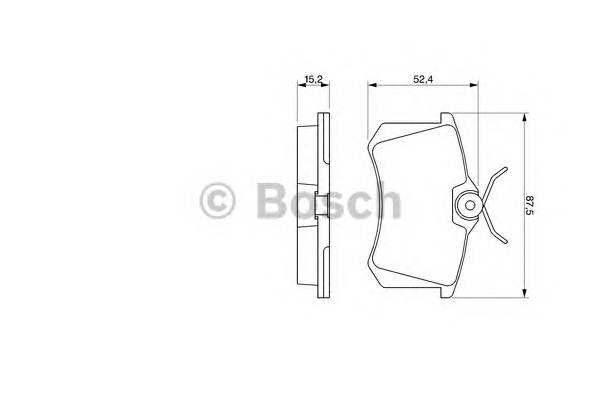 BOSCH 0 986 466 683 Комплект тормозных колодок,