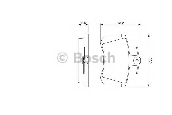 BOSCH 0 986 494 059 Комплект гальмівних колодок,