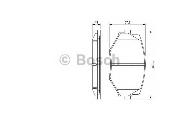 BOSCH 0 986 494 080 Комплект гальмівних колодок,