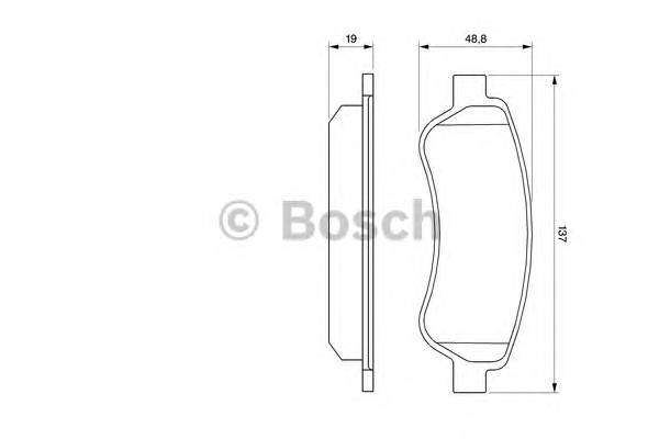 BOSCH 0 986 494 110 Комплект гальмівних колодок,