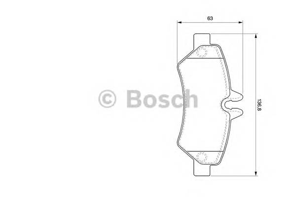 BOSCH 0 986 494 123 Комплект гальмівних колодок,