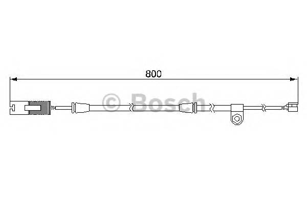 BOSCH 1 987 474 945 Сигналізатор, знос гальмівних