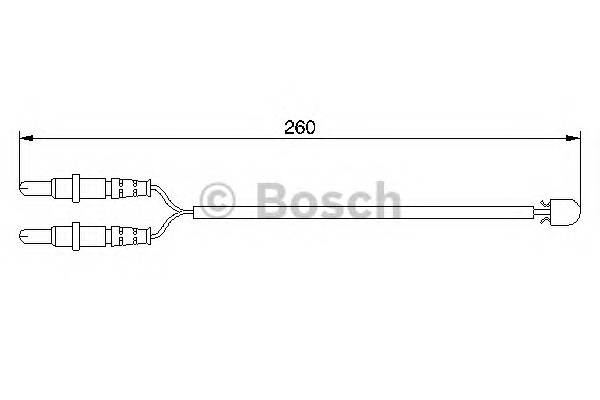 BOSCH 1 987 474 975 Сигнализатор, износ тормозных