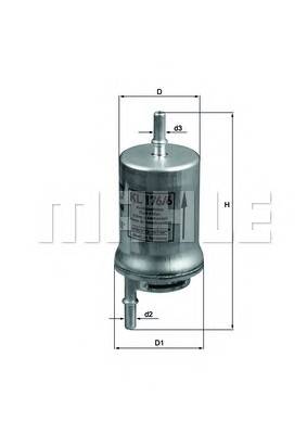 KNECHT KL 176/6D Паливний фільтр