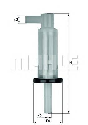 KNECHT KL 33 OF Паливний фільтр