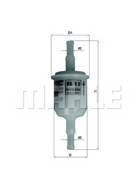 KNECHT KL 13 OF Топливный фильтр