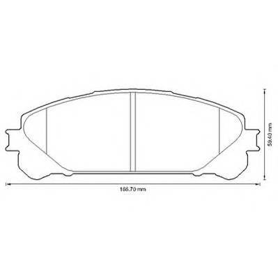 JURID 572655J Комплект тормозных колодок,