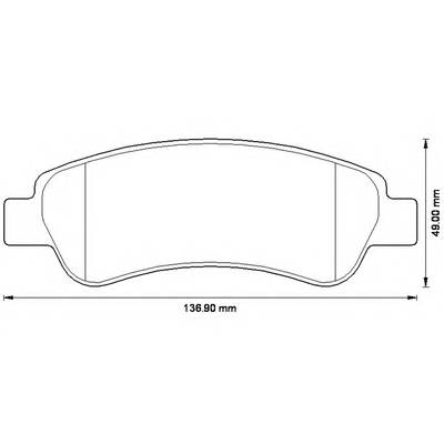 BENDIX 573274B Комплект тормозных колодок,