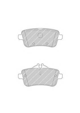 FERODO FDB4587 Комплект гальмівних колодок,