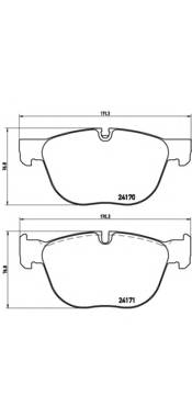 BREMBO P 06 049 Комплект гальмівних колодок,